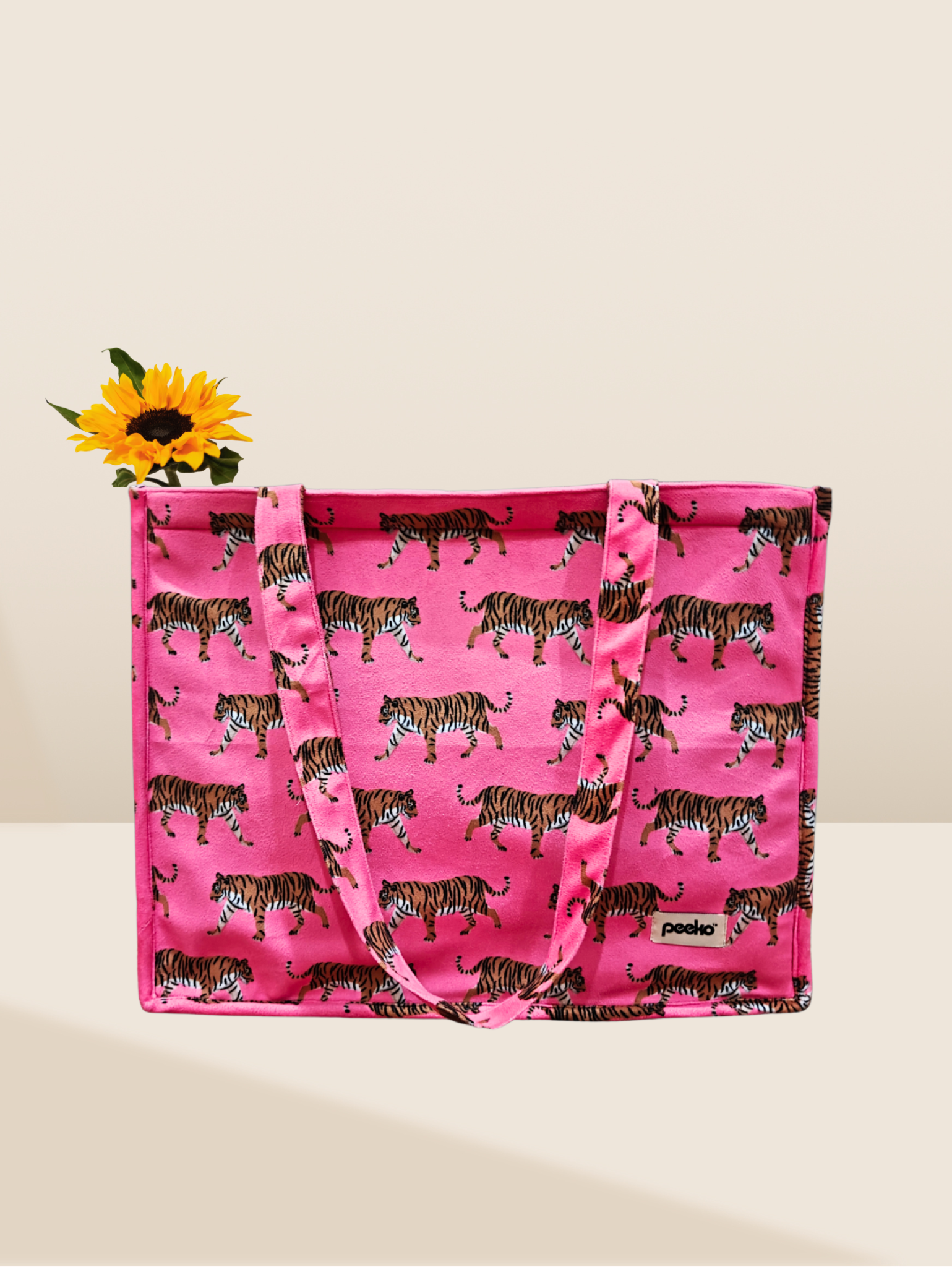 Safari Box Tote Bag - Pink